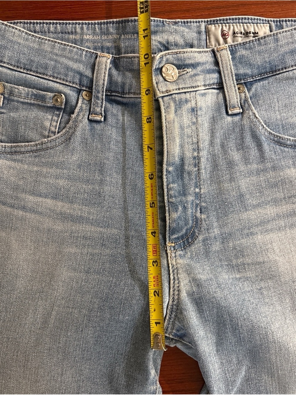 AG Adriano Goldschmied Farran Skinny Ankle Jeans Women’s Size 29R Light Wash - Picture 11 of 11
